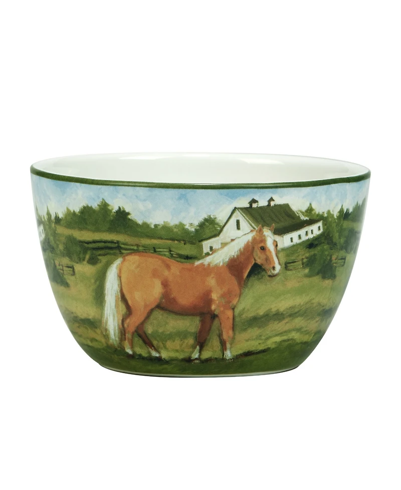Certified International York Stables Set of 4 Ice Cream Bowl