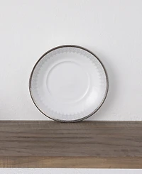 Noritake Silver Colonnade 4 Piece Saucer Set, Service for 4
