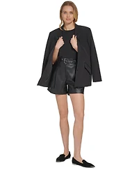 Dkny Women's Peak Lapel Two-Button Long-Sleeve Blazer