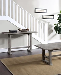 Steve Silver Whitford 48" Distressed Wood Sofa Table