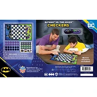 MasterPieces Batman vs The Joker Checkers Board Game for Kids