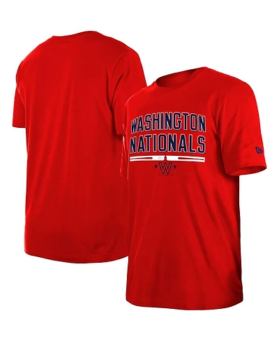 Men's New Era Red Washington Nationals Batting Practice T-shirt