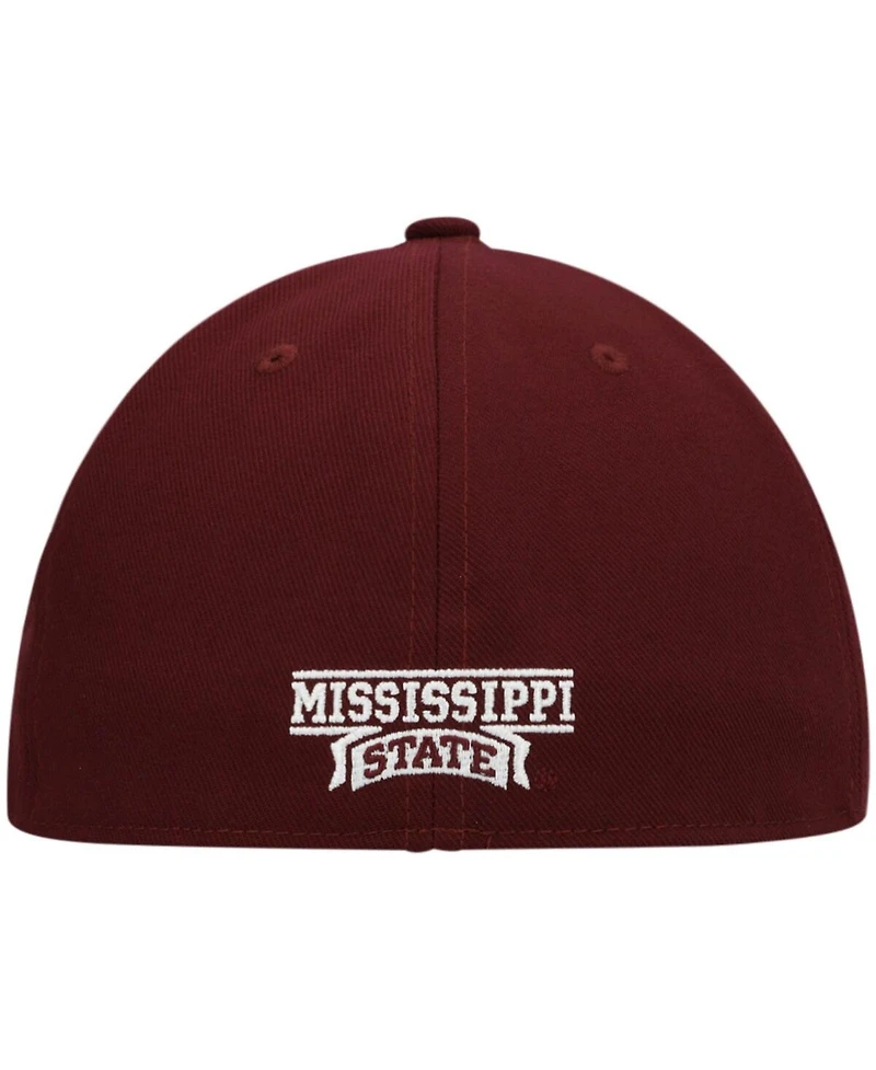 Men's adidas Maroon Mississippi State Bulldogs Team On-Field Baseball Fitted Hat