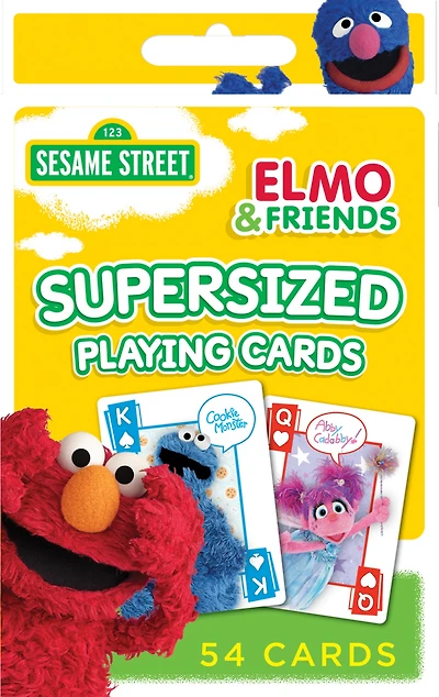 Masterpieces Sesame Street - Elmo & Friends Jumbo Playing Cards