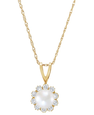 Birthstone Pendant 14k Gold or White