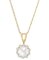 Birthstone Pendant 14k Gold or White