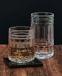 Mikasa Lawrence 10 Ounce Double Old Fashion Drinking Glass 4-Piece Set