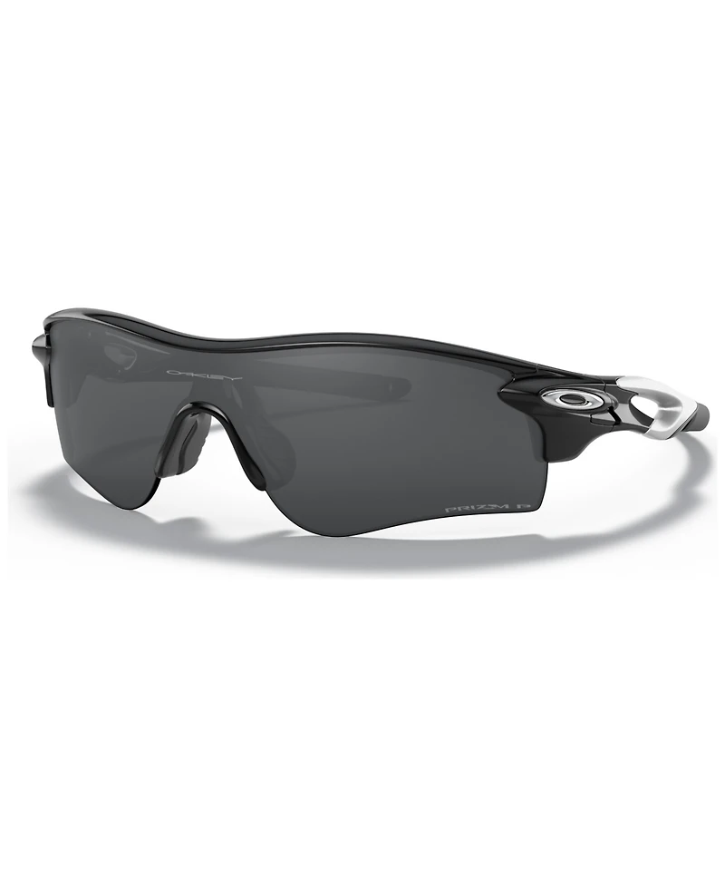 Oakley Men's Polarized Low Bridge Fit Sunglasses, OO9206 RadarLock Path 38