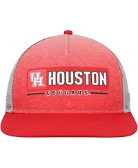 Men's Colosseum Red, Gray Houston Cougars Snapback Hat