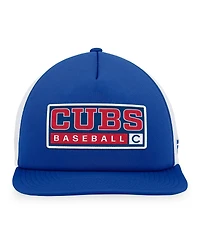 Men's Majestic Royal, White Chicago Cubs Foam Trucker Snapback Hat