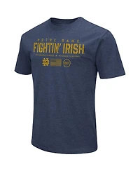 Men's Colosseum Navy Notre Dame Fighting Irish Oht Military-Inspired Appreciation Flag 2.0 T-shirt