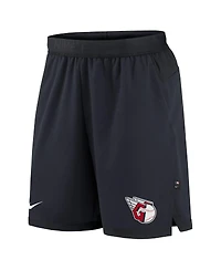 Men's Nike Navy Cleveland Guardians Authentic Collection Flex Vent Performance Shorts