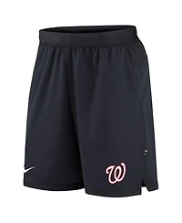 Men's Nike Navy Washington Nationals Authentic Collection Flex Vent Performance Shorts