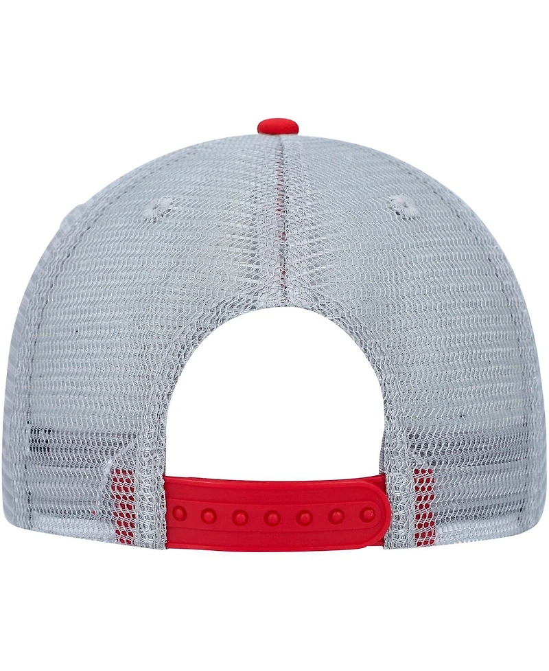 Men's Colosseum Red, Gray Nc State Wolfpack Snapback Hat