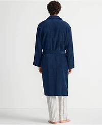 Lands' End Men's Calf Length Turkish Terry Robe