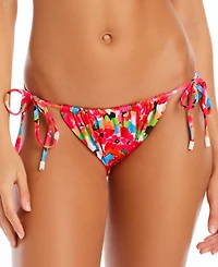Sanctuary Women's Geranium Tunnel Side-Tie Hipster Bikini Bottoms