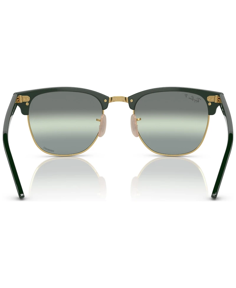 Ray-Ban Unisex Polarized Sunglasses, Clubmaster Chromance