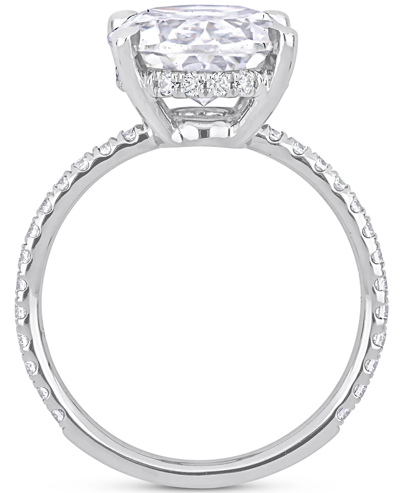 Moissanite Oval Ring (4-7/8 ct. t.w.) 10k White Gold
