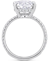 Moissanite Oval Ring (4-7/8 ct. t.w.) 10k White Gold
