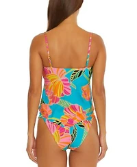 Trina Turk Poppy Printed Tankini Top Hipster Bikini Bottoms