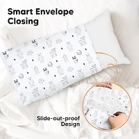 KeaBabies Toddler Pillowcase for 14X20 Pillow, Organic Pillow Case, Travel Case Cover