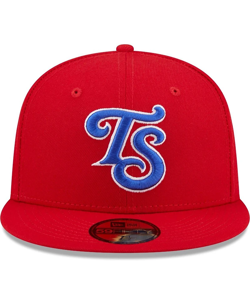 Men's New Era Red Tennessee Smokies Authentic Collection 59FIFTY Fitted Hat