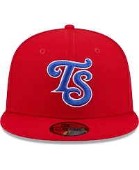 Men's New Era Red Tennessee Smokies Authentic Collection 59FIFTY Fitted Hat