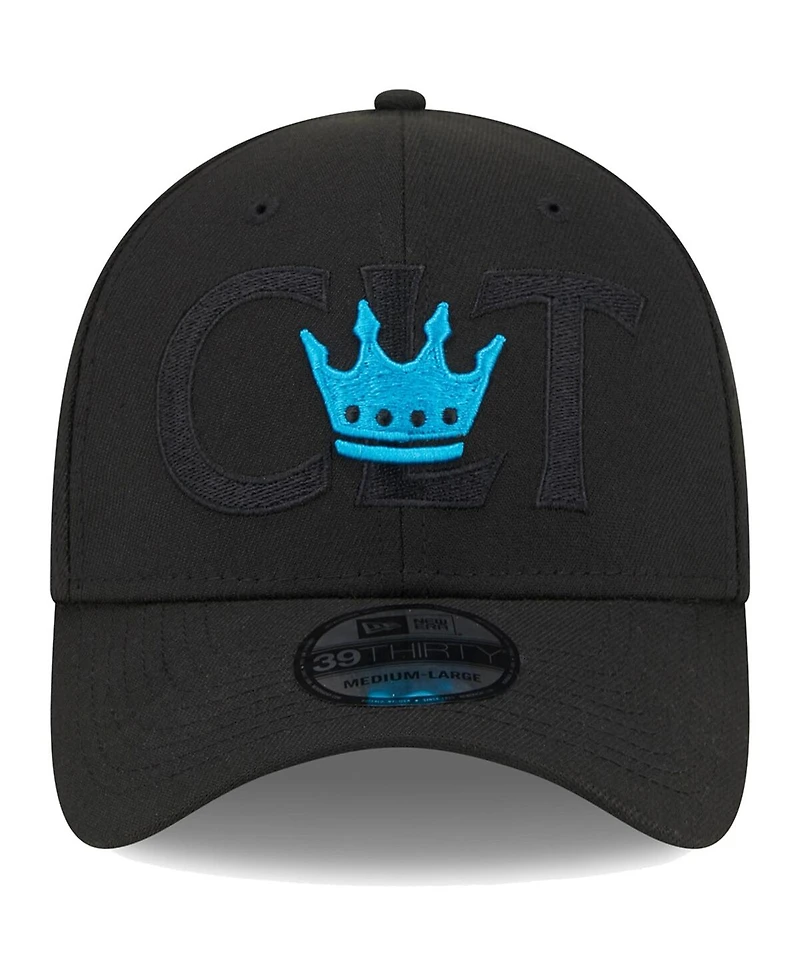 Men's New Era Black Charlotte Fc Kick Off 39THIRTY Flex Hat