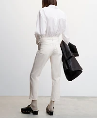 Mango Women's Mom High-Waist Jeans