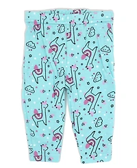 Lily & Jack Baby Girls Lamacorn Bodysuit, Leggings, Socks and Headband, 4 Piece Set
