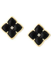 Effy Onyx & Diamond Accent Fancy Stud Earrings in 14k Gold