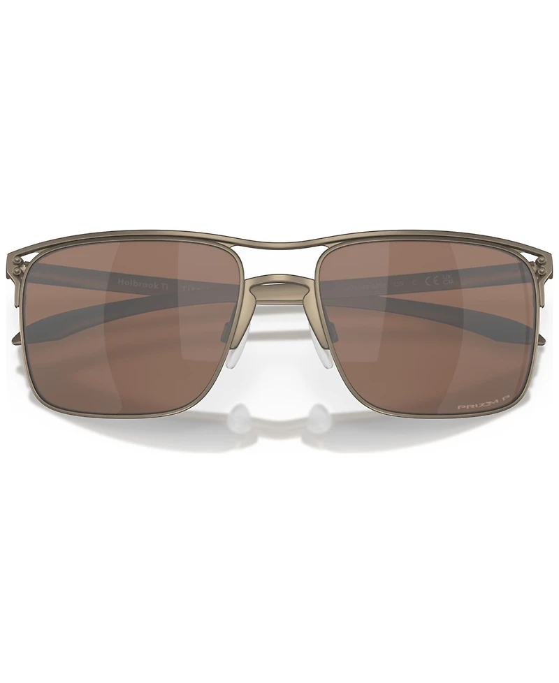 Oakley Men's Polarized Sunglasses, OO6048 Holbrook Ti 57