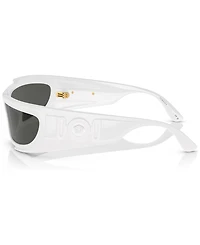 Versace Men's Rectangle Wrap Sunglasses, VE4446