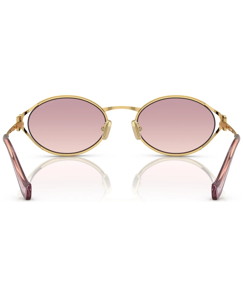 Miu Women's Oval Metal Sunglasses, MU52YS