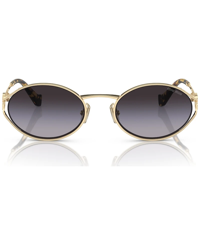 Miu Women's Oval Metal Sunglasses, MU52YS