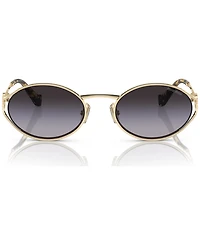 Miu Women's Oval Metal Sunglasses, MU52YS