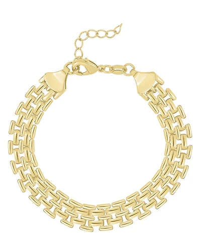 And Now This 18K Gold Plated Watch Band Link Bracelet