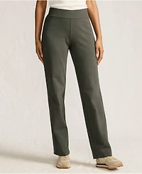 Lands' End Women's Tall Starfish Mid Rise Straight Leg Pants