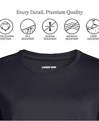 Lands' End Women's Petite 3/4 Sleeve Cotton Supima Tunic