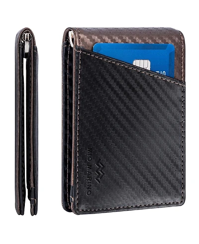 Men's Slim Bifold Wallet with Quick Access Pull Tab