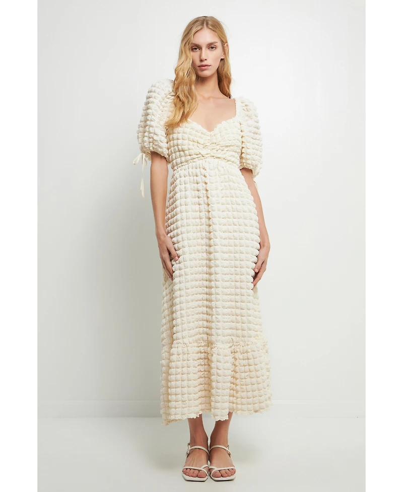 endless rose Women's Textured Maxi Dress