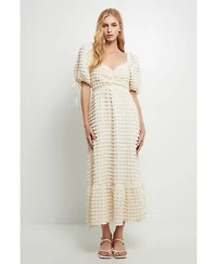 endless rose Women's Textured Maxi Dress