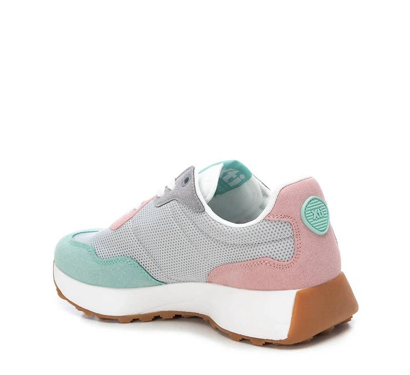 Xti Women's Sneakers By Grey With Multicolor Accent