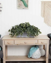 Nearly Natural Puff Ivy Artificial Plant in Stone Planter