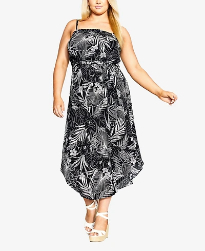 City Chic Women's Tamazin Print Dress
