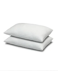Ella Jayne Cool N Comfort Medium Density Gel Fiber Coolmax Technology 2 Pack Pillows
