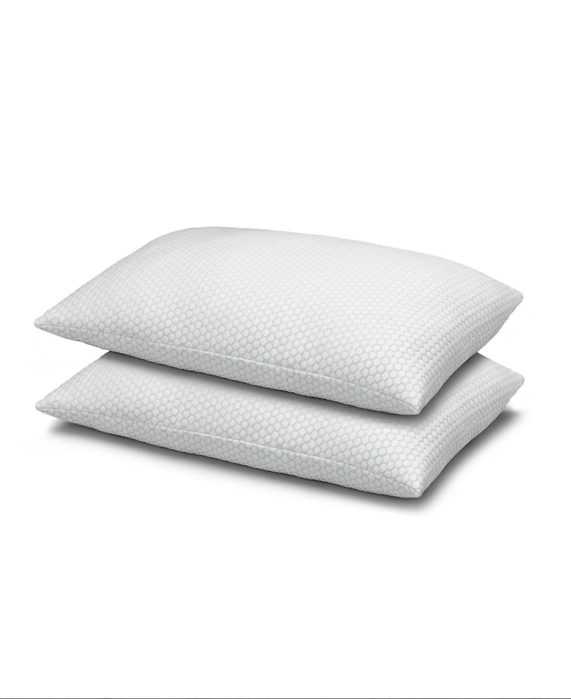 Ella Jayne Cool N' Comfort Medium Density Gel Fiber CoolMax Technology 2-Pack Pillows