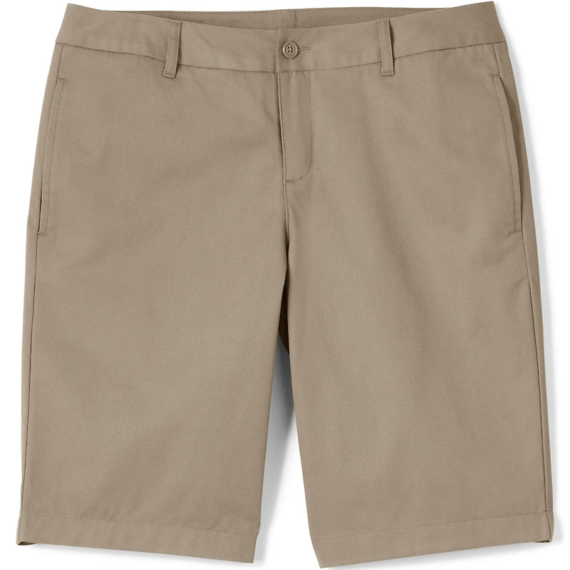Lands' End Women's Plus Plain Front Blend Chino Shorts