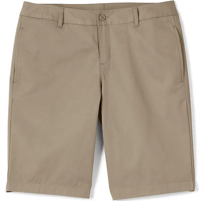 Lands' End Women's Plus Plain Front Blend Chino Shorts