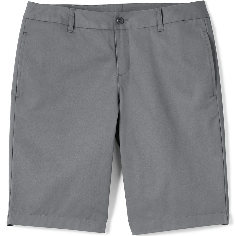 Lands' End Women's Plus Plain Front Blend Chino Shorts